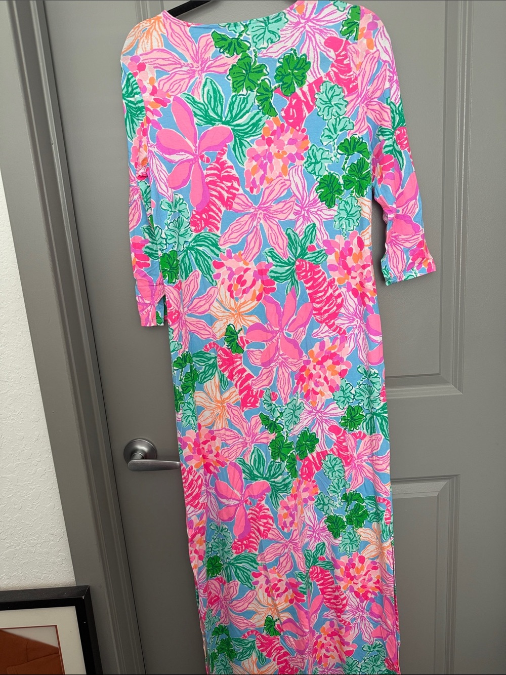 Lilly Pulitzer Pink Multi Floral Maxi Dress - Picture 3 of 3